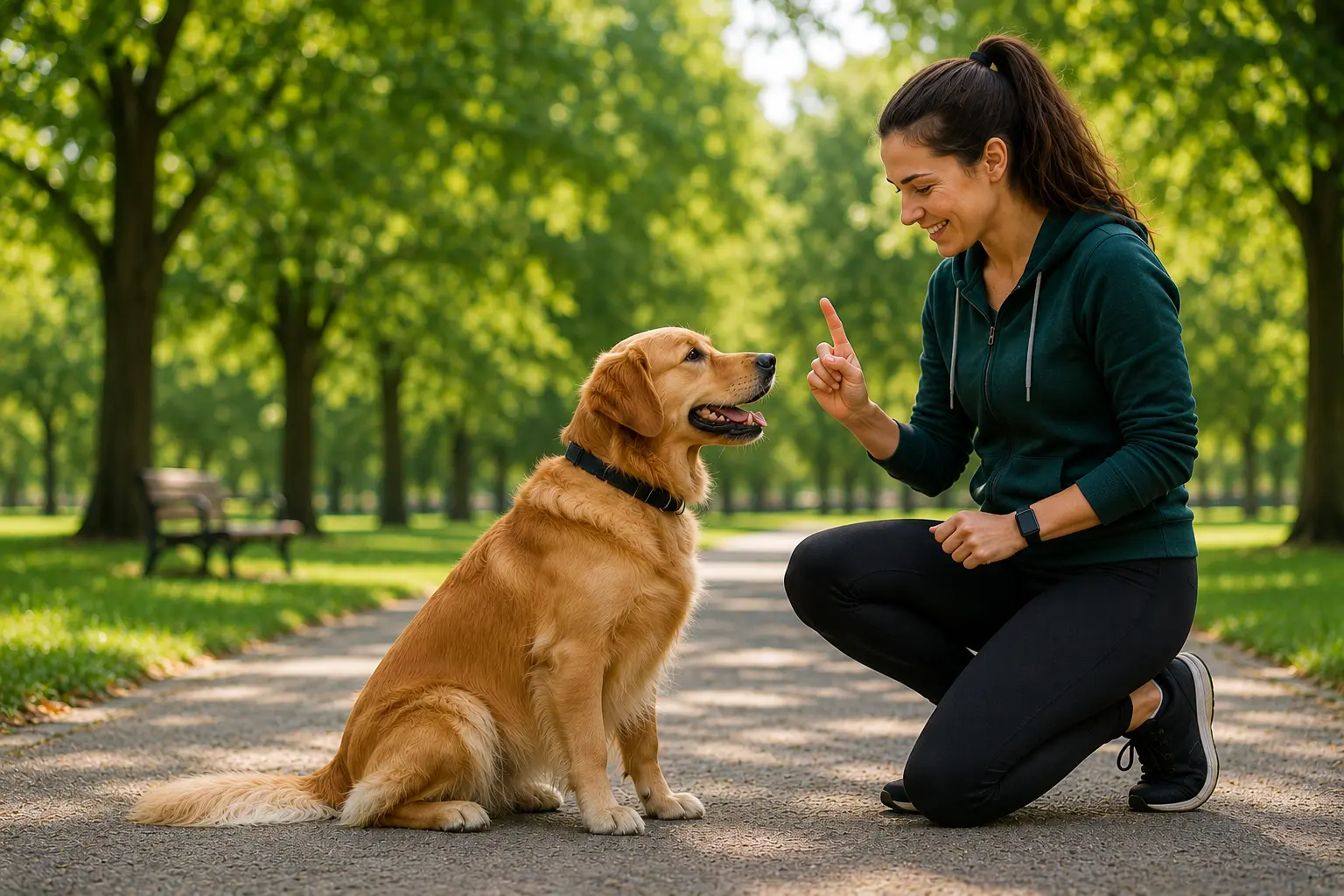 Barking Dog in Park